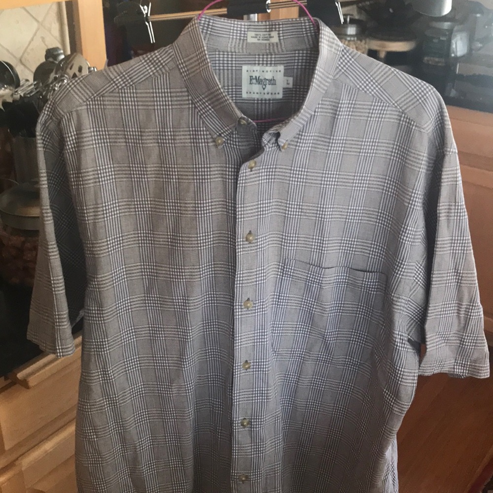 E. Magrath men’s shirt button down cotton